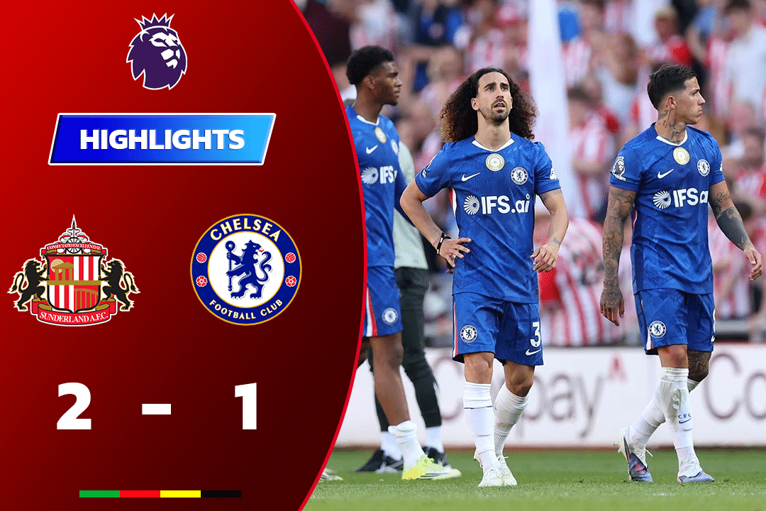ไฮไลท์ฟุตบอล ซันเดอร์แลนด์ 2-1 เชลซี