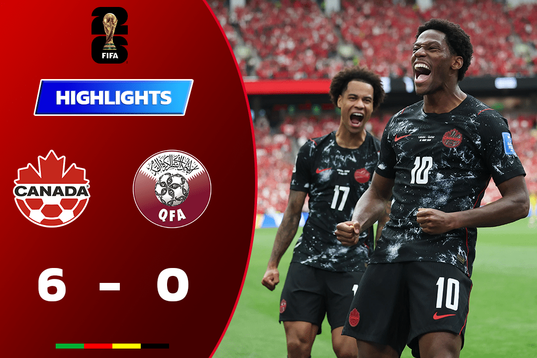 ไฮไลท์ฟุตบอล แคนาดา 6-0 กาตาร์