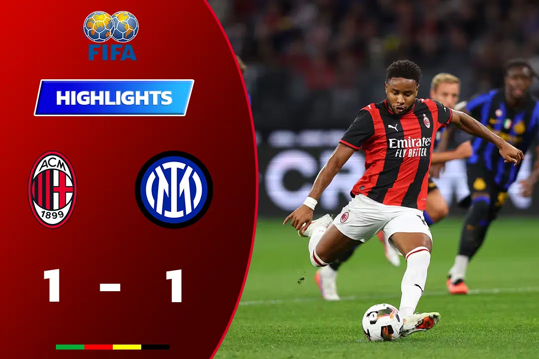 ไฮไลท์ฟุตบอล เอซี มิลาน 1-1 อินเตอร์ มิลาน
